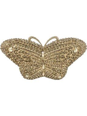 Elegant Butterfly Crystal Clutch Bag for Women | Rhinestone Evening Purse, Mini
